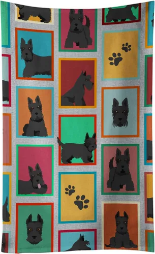 Vista 19 de Caroline's Treasures MLM1160KTWL - Lots of Red Siberian Husky - Toalla de cocina para invitados, toalla de baño decorativa para cara, té, paño