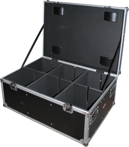Vista 4 de ProX XS-PARU612W Par Can Utility Case W-Wheels puede contener 6 luces LED grandes o 12 delgadas Par
