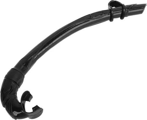 Vista 7 de Esnórquel de buceo de PVC fácil de respirar con boquilla cómoda, tubo de buceo para buceo libre, cómodo de llevar (negro)