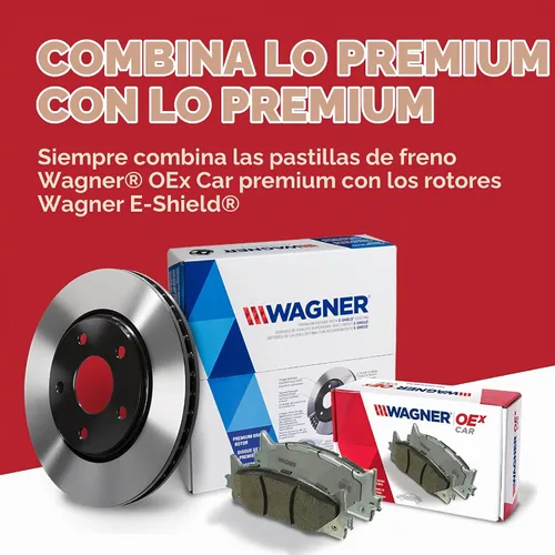 Vista 7 de Wagner Brake OEX OEX1035 - Juego de pastillas de freno de disco de cerámica prémium