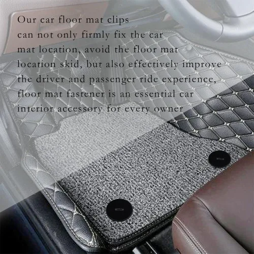 Vista 5 de 4 piezas de sujetadores para alfombrillas de coche, clips de fijación para alfombra de coche, clips/fijos/sujetadores de piso con cerradura