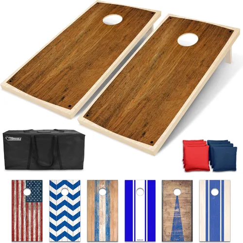 Vista 8 de GoSports Portable Cornhole Sets- Includes 2 Boards, 8 Bean Bags, Carry Case