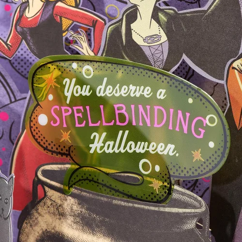 Vista 6 de American Greetings Hocus Pocus - Tarjeta desplegable de Halloween (magia pura)