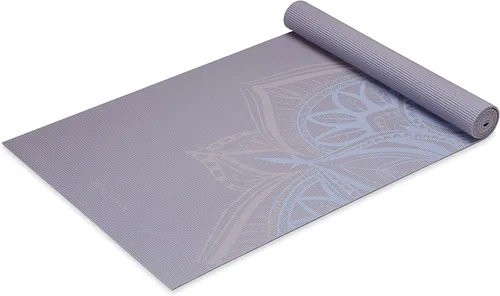 Vista 8 de Gaiam - Esterilla de yoga premium de 5mm con estampado, gruesa y antideslizante para todo tipo de yoga, pilates y entrenamientos en el suelo