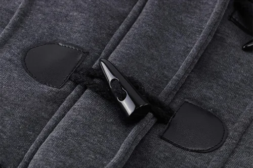 Vista 4 de JiangWu Abrigo grueso de forro polar con capucha para mujer, chaqueta cálida de invierno