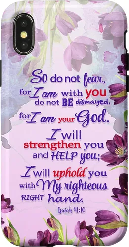 Vista 5 de So Do Not Fear for I 'm with You Isaías 41:10 - Funda cristiana para iPhone 17