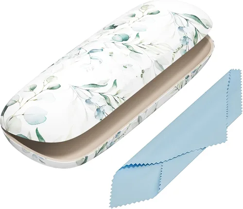 Vista 31 de Funda para gafas, funda protectora de carcasa rígida para gafas, unisex para mujeres y hombres Paquete de 3-Negro