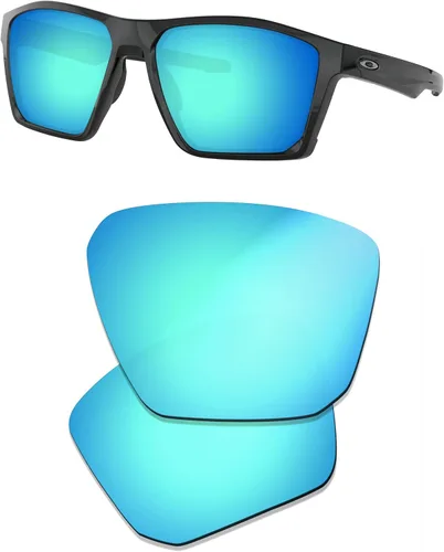 Vista 5 de Lentes de repuesto polarizadas para gafas de sol Oakley Targetline - Múltiples opciones, Negro+titanio+naranja+azul