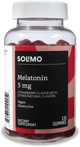 Vista 2 de Amazon Basics - Paquete de gomitas de melatonina y vitamina D3 (2 paquetes)