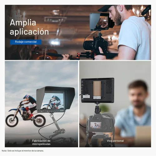 Vista 9 de NEEWER F100 7 "Versión mejorada Cámara Monitor de campo IPS 450nit 1080p