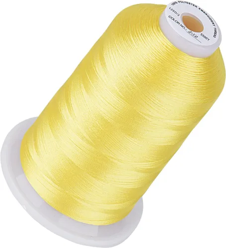 Vista 96 de Simthread 5500 yardas de hilo de bordar, 5000M de alto rendimiento 40WT 100% hilo de poliéster – 170+ colores vívidos, clasificado de alta velocidad