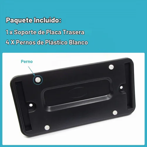 Vista 5 de Ensun LR019327 Soporte de placa de matrícula trasera para Range Rover Sport Evoque LR2 LR3 LR4
