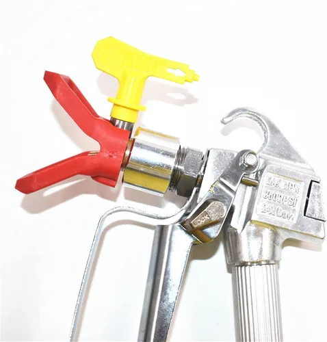 Vista 5 de Pistola pulverizadora de alta presión de 3600 PSI con junta giratoria de 517 puntas, pistola de pintura sin aire para rociar en paredes, muebles