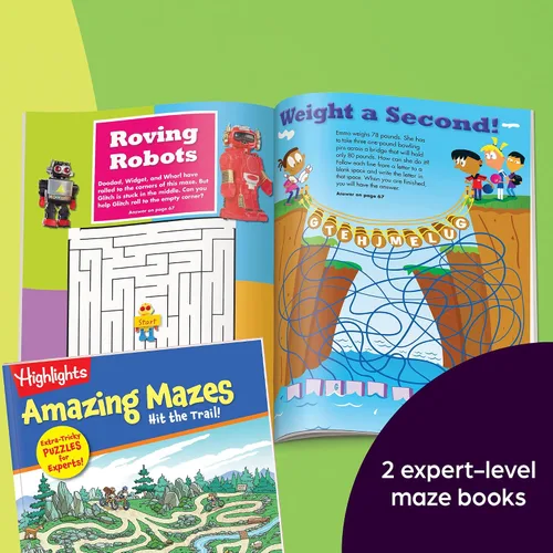 Vista 4 de Highlights for Children Amazing Mazes - Paquete de 4 libros para principiantes y expertos