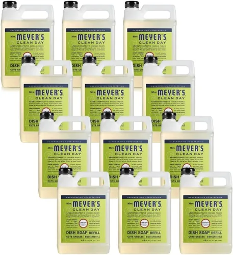 Vista 11 de MRS. MEYER'S CLEAN DAY - Repuesto de jabón líquido para platos, albahaca, 48 onzas líquidas