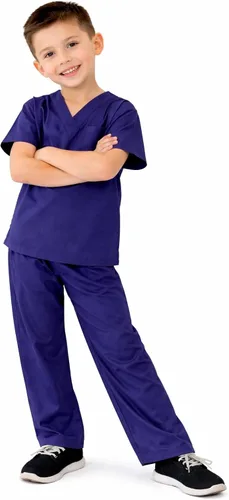 Vista 3 de Natural Uniforms - Juego de uniforme para hacer aseo para niños (tacto suave), 4