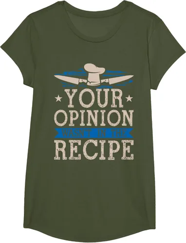 Vista 62 de Cooking Your Opinion Wasnot In The Recipe Chef Cook Baker - Camiseta, Negro, S