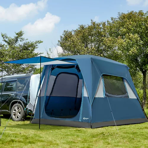 Vista 7 de Portal 5-Person SUV Tent with Porch, Waterproof Windproof Car Camping Portable Outdoor Design; Durable Construction; Easy Setup & Storage