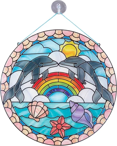 Vista 9 de Juego educativo, el vidrio hecho arte, diseño de delfines, 180 pegatinas de Melissa & Doug
