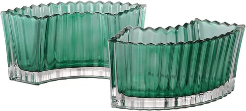 Vista 11 de MCMCNCUIU Jarrones de cristal para centros de mesa, jarrones de flores para centros de mesa de boda, jarrón de vidrio ámbar para flores, florero