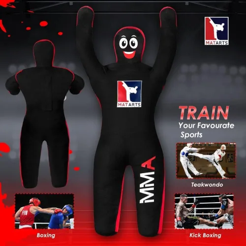 Vista 4 de MMA Grappling - Maniquí de boxeo para niños, deportes de combate, jiu, jitsu, judo, karate, taekwondo, compañeros de lucha, maniquíes de boxeo