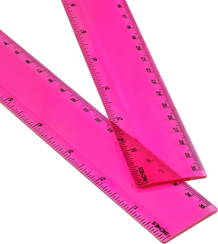 Vista 13 de EBOOT Paquete de 2 reglas de plástico rectas, herramienta de medición de plástico para la oficina escolar de estudiantes, color azul, 6 pulgadas
