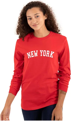 Vista 9 de Nueva York Simple Traditional Classic Camiseta de manga larga para hombre y mujer