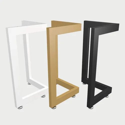 Vista 5 de Patas ajustables para muebles de hierro forjado, patas de mesa en forma de V, para escritorio, mesa de reunión, mesa de comedor, mesa de mesa/pie