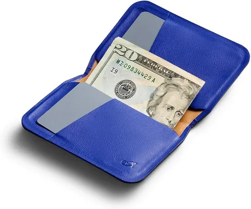 Vista 5 de Bellroy Apex - Funda delgada (billetera delgada de piel plegable, protección RFID), PepperBlue, Cartera Rfid
