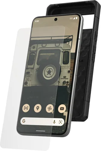 Vista 5 de URBAN ARMOR GEAR UAG Hecho para Google Pixel 8 Glass Shield Plus Protector de pantalla transparente/negro, Premium Doble 9H reforzado vidrio