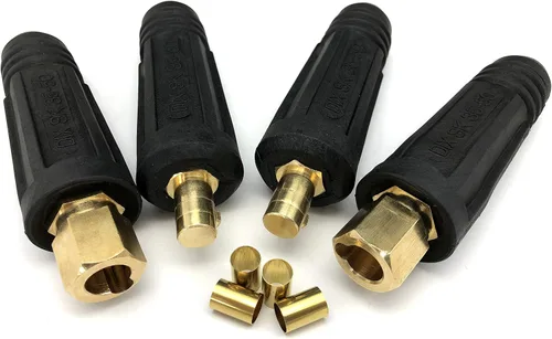 Vista 5 de KINGQ Junta de cable de soldadura Par de conectores rápidos Estilo DINSE 100Amp-200Amp (#6-#4) 16-25 SQ-MM 2-set