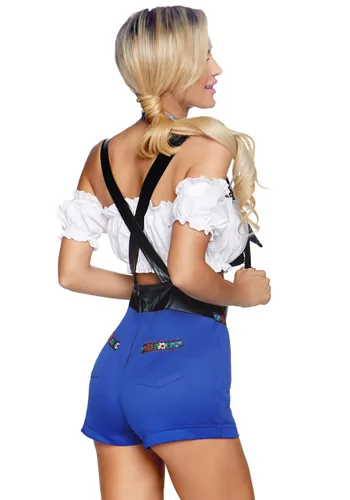 Vista 2 de Disfraz de Mujer Lederhosen Honey Multicolor