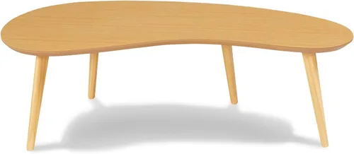 Vista 10 de Camaflexi Mesa de centro en forma abstracta moderna de mediados de siglo/madera/acabado negro