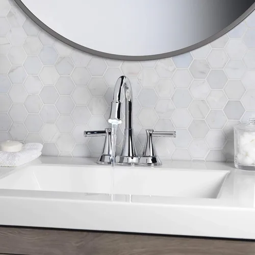 Vista 3 de Aqua Vista 22-B42CPL-CH-AV Grifo para lavabo de baño con luz LED cromado pulido