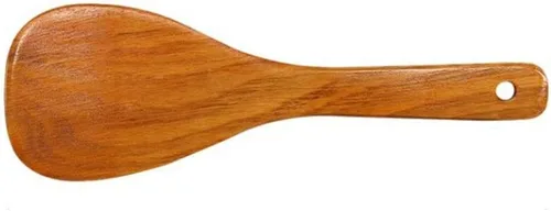 Vista 9 de Espátula antiadherente de madera larga, herramientas antiadherentes para sartén de mano Wok, utensilios de cocina (A)