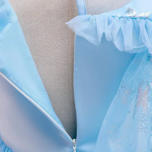 Vista 6 de Lito Angels Girls Princess Snow Ice Queen Sister Costumes Halloween Birthday Fancy Party Dress Up with Cape Accessories