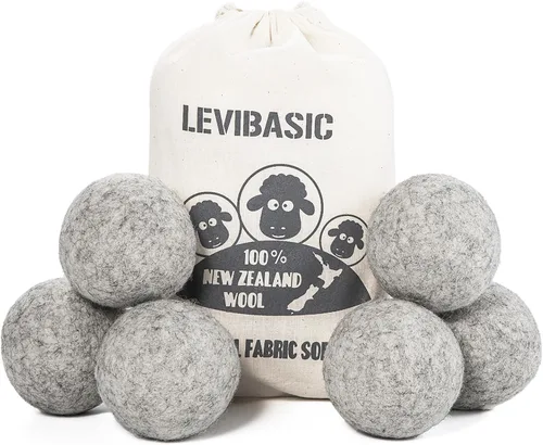 Vista 8 de Wool Dryer Balls 6 Pack XL, Genuine New Zealand Wool to Core, 100% Organic Fabric Softener Alternative, Baby Safe Chemical Free, Reduce Wrinkles &