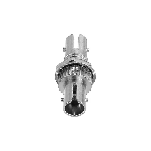Vista 4 de Paquete de 10 acopladores de fibra óptica ST Cable de fibra óptica Conector de barril ST a ST Acoplador de fibra óptica Simplex Monomodo