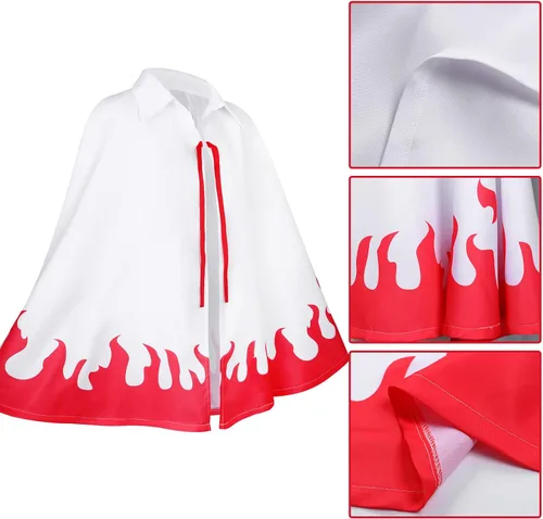 Vista 3 de Ficlwigkis Disfraz de anime para cosplay de anime de Minato Namikaze para niños