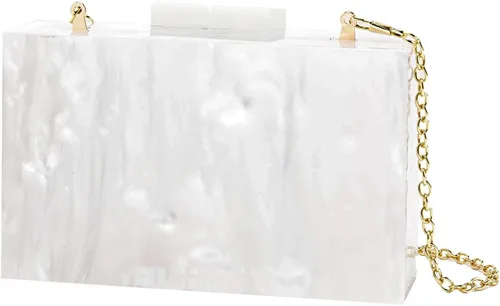 Vista 4 de LETODE Bolsos de mano de acrílico, bolso de plexiglás para mujer