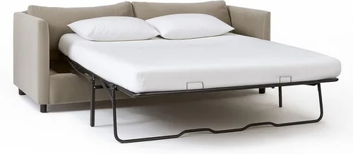 Vista 8 de Rajlinen Juego de sábanas para sofá cama tamaño matrimonial de 52 x 72 pulgadas, color gris oscuro, sábanas para sofá, cama, 100% algodón egipcio