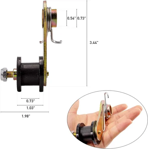 Vista 4 de Tensor de cadena de alta resistencia con resorte tensor de cadena compatible con 110cc 125cc 140cc Dirt Pit Mini Bike ATV QUAD 1 unidad