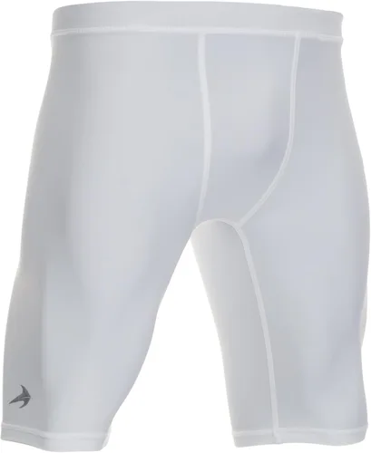 Vista 18 de CompressionZ Men Compression Shorts for Running, Workout Baselayer Spandex Negro 8" poliéster Pro con bolsillos