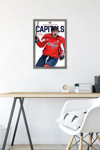 Vista 6 de Trends International NHL Washington Capitals - Póster de pared de la serie 23 de Alexander Ovechkin, 22.4 pulgadas de largo x 14.7 W, versión