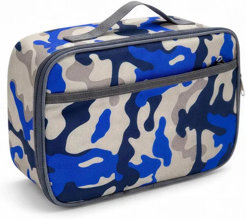 Vista 15 de Kulle - Lonchera de astronauta para niños, bolsa de almuerzo con tema espacial aislada, lonchera térmica reutilizable para niños, para la escuela