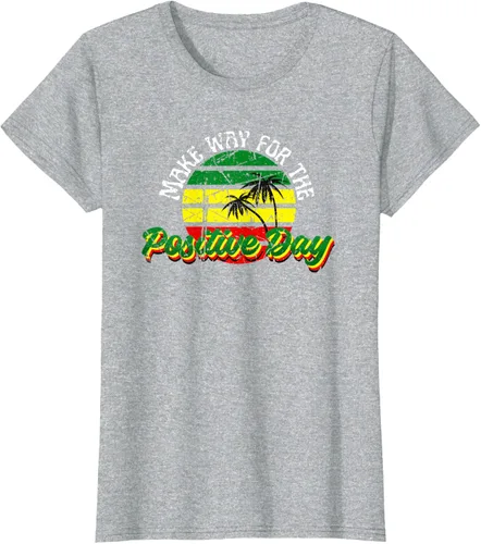 Vista 4 de Haz paso para el día positivo Rasta Rastafari Reggae - Camiseta de música, Negro, S