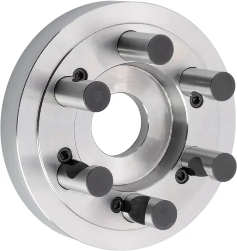 Vista 4 de CME Portabrocas de torno independiente de 4 mordazas de 5 pulgadas con placa de respaldo semiacabada Camlock D1-5, máquina para adaptarse a