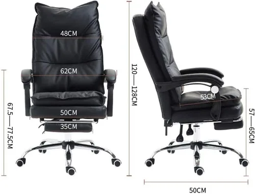 Vista 2 de Silla de computadora, silla de oficina, silla de estudio, silla de oficina en casa, silla de masaje reclinable