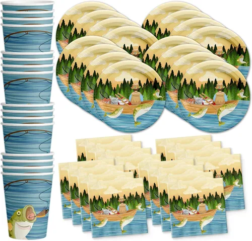 Vista 18 de Jump! Bounce House - Juego de suministros de fiesta para trampolín, platos, servilletas, vasos, kit de vajilla para 16