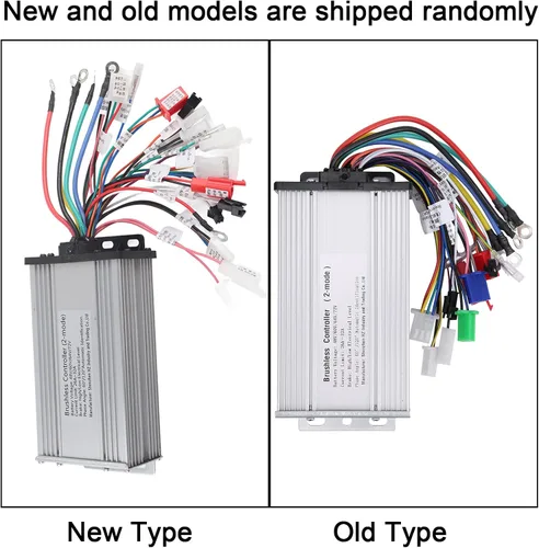 Vista 5 de Controlador de motor sin escobillas, carcasa de aluminio duradera de alta potencia 1000W-1500W, controlador de 48V-72V, rango de voltaje